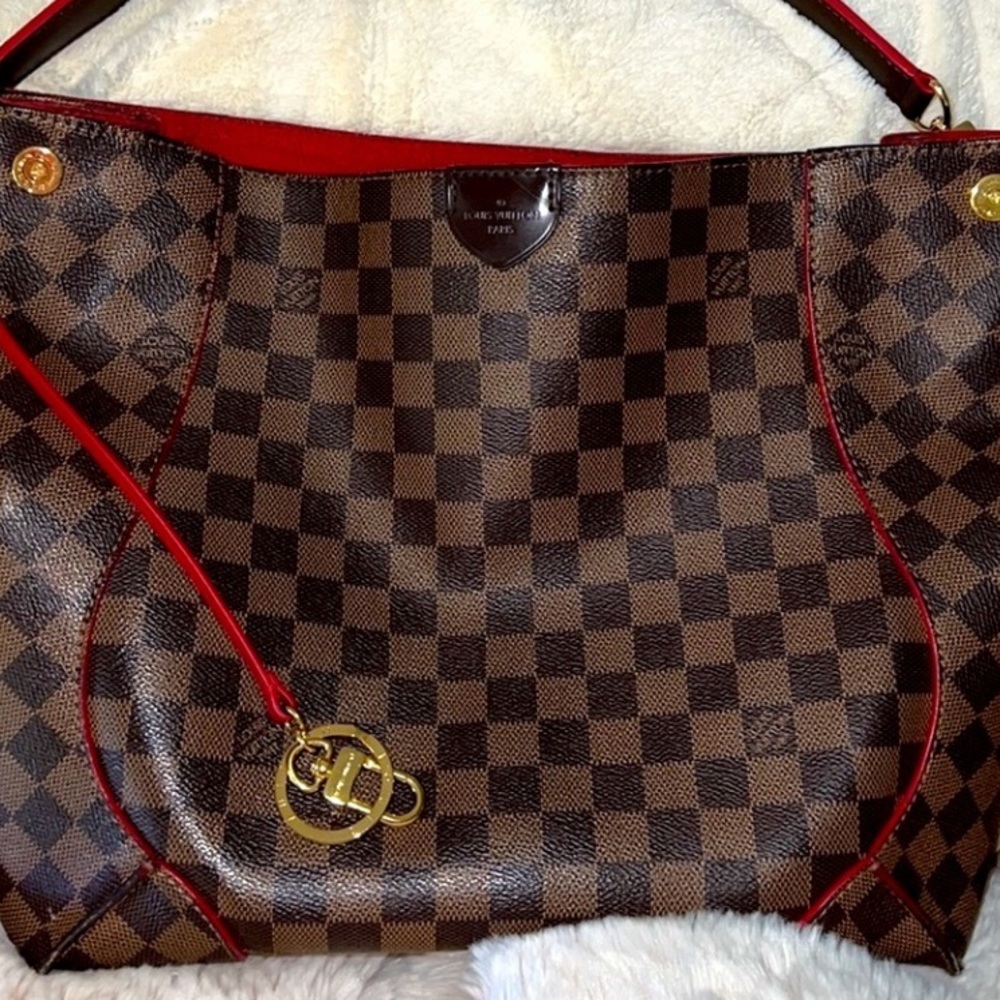 Caissa Damier Coated Canvas Hobo